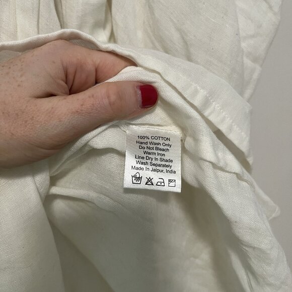 Daughters of India Kyra Mini Dress in White Gauze Size XS - Picture 6 of 10